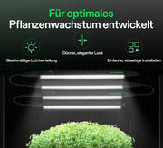 T5 Linear Vivosun LED Pflanzenlampe 30 cm, 5000K Vollspektrum Grow Light 28W (4 x 7W) mit Timer & Dimmer, Pflanzenlicht für Anzucht, Hydroponik & Indoor Pflanzen, SGS kompatibel, erweiterbar, 4er
Set